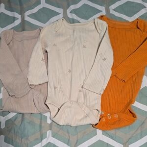 Kids One Piece Set - Cream, Tan, and Orange